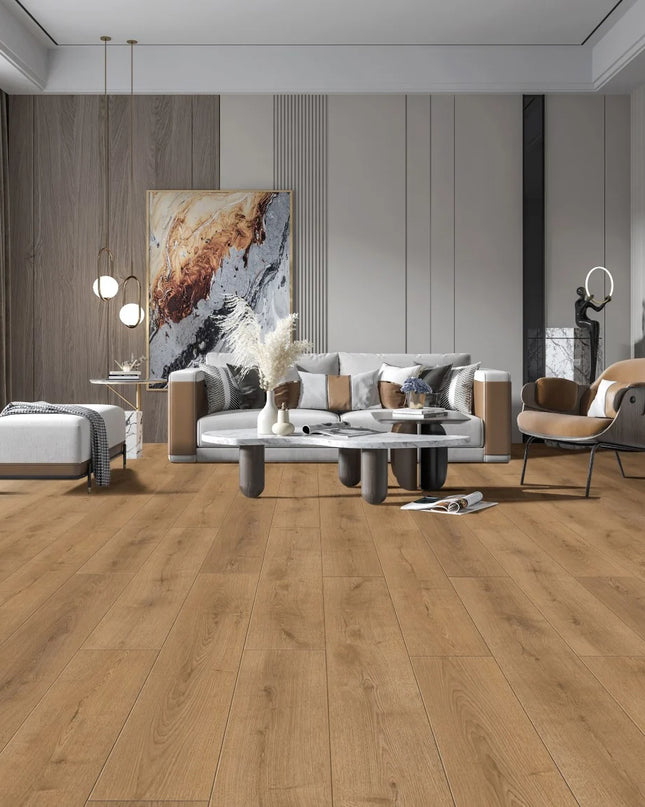 Rustic Misty Oak Laminate Wood Flooring