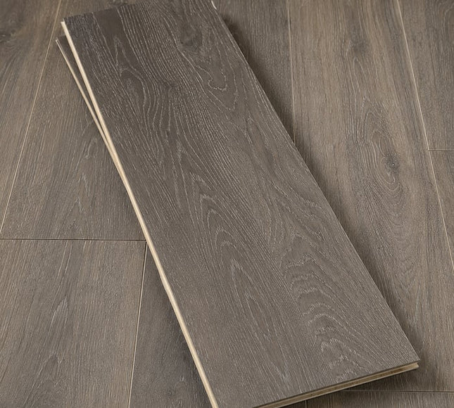 Smoked Grey Classic Grade Brushed Matt Lacquered Engineered Oak Flooring