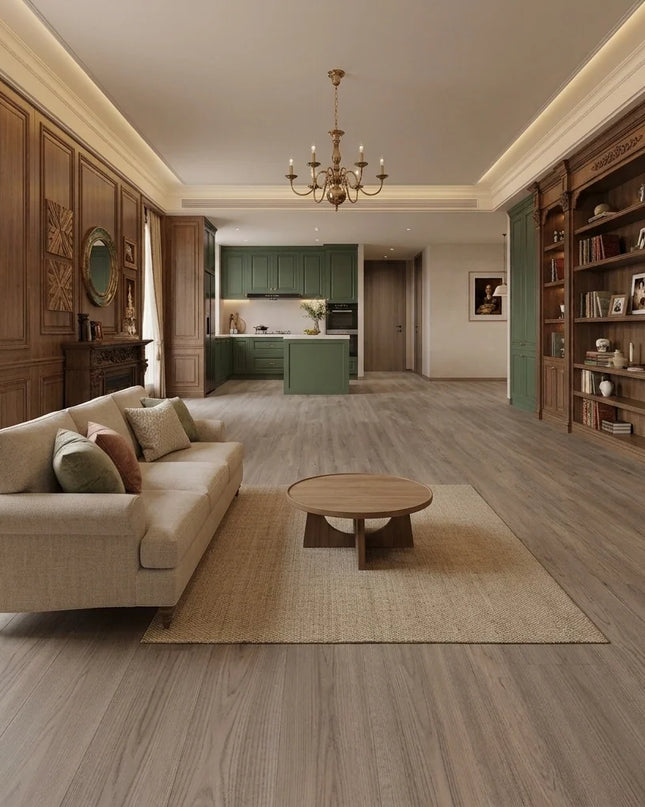 Beige White Luxury WPC Click Flooring