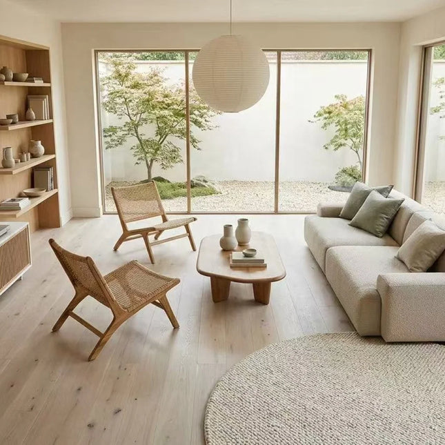 Brushed Invisible Finish Wide Plank Engineered Oak Flooring