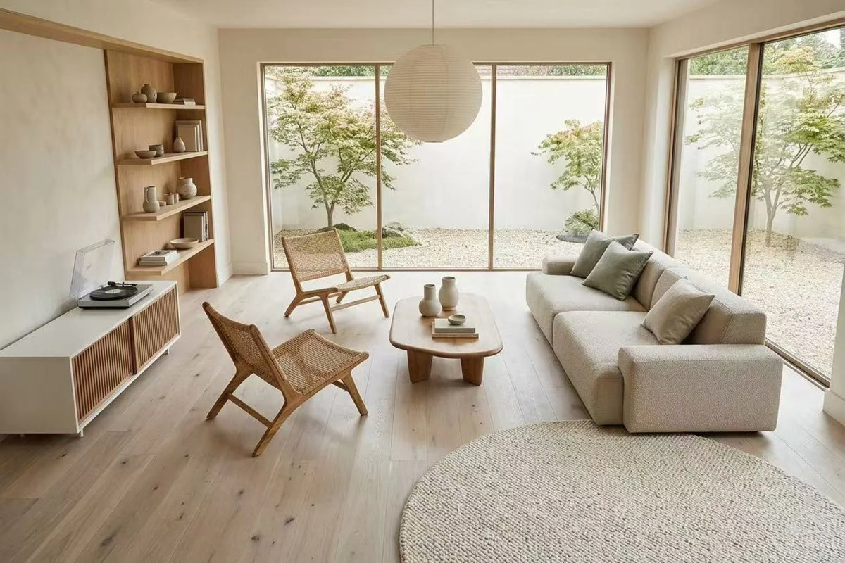 Brushed Invisible Finish Wide Plank Engineered Oak Flooring