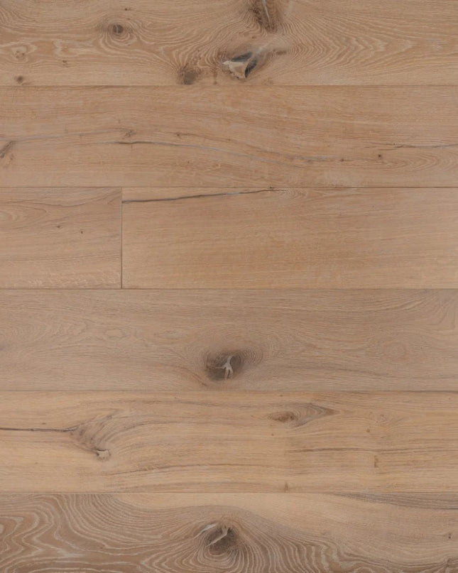 Distressed White Hard Wax Oiled Engineered Oak Flooring