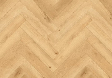 Heritage Natural Oak Laminate Herringbone Flooring