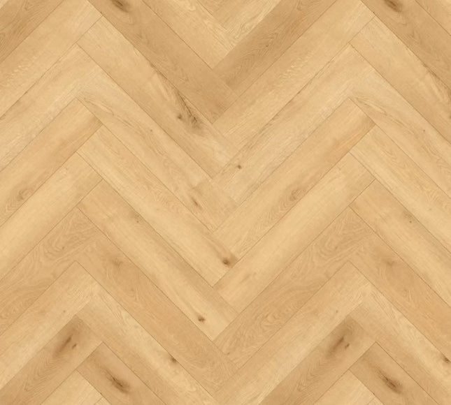 Heritage Natural Oak Laminate Herringbone Flooring