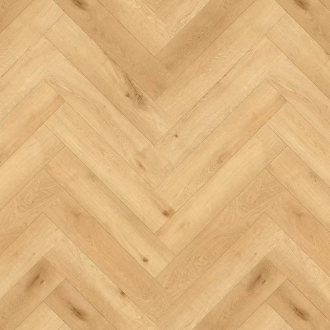 Heritage Natural Oak Laminate Herringbone Flooring