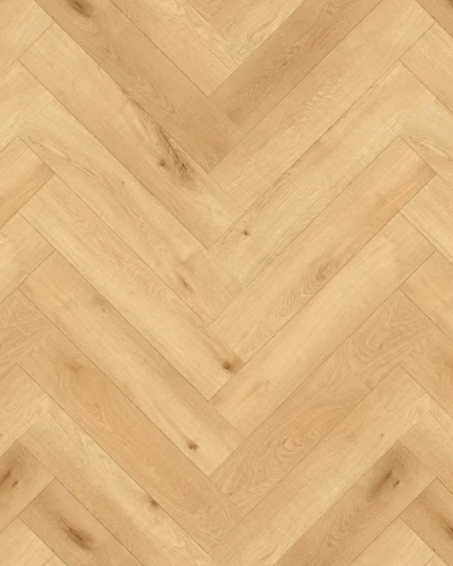 Heritage Natural Oak Laminate Herringbone Flooring