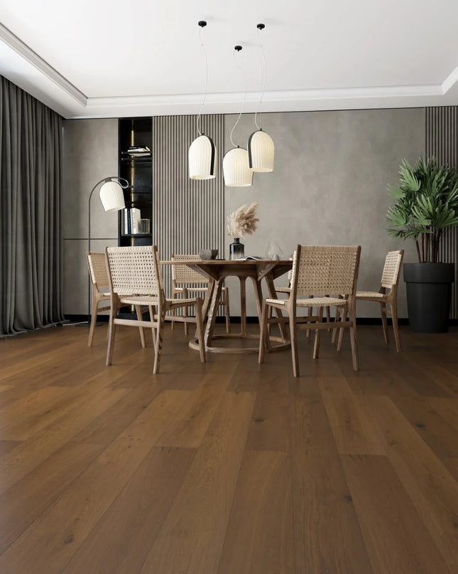Smoked Natural Oiled Classic Engineered Oak Flooring