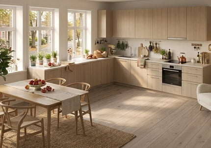 White Washed Matt Lacquered Engineered Oak Plank Flooring