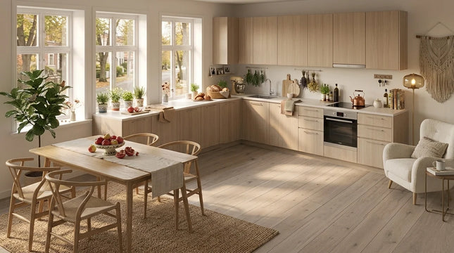 White Washed Matt Lacquered Engineered Oak Plank Flooring