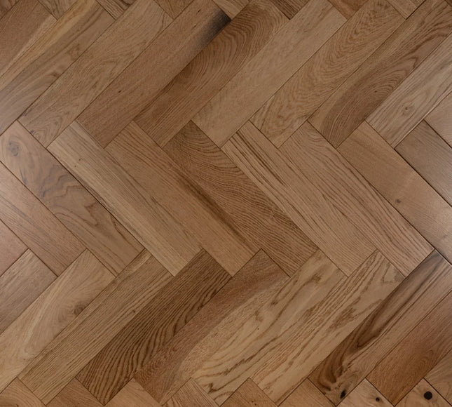 Natural Smooth Engineered Herringbone Flooring