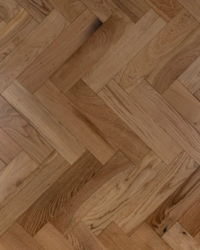 Natural Smooth Engineered Herringbone Flooring