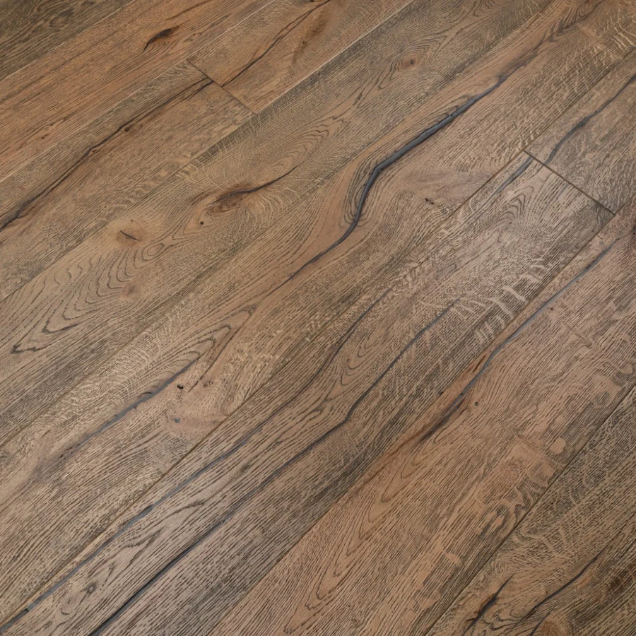 Antique Dark Brown Solid Oak Flooring