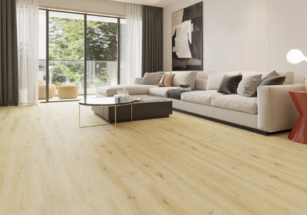 Light Ivory Oak Eco Line Stone Plastic Composite Click Flooring