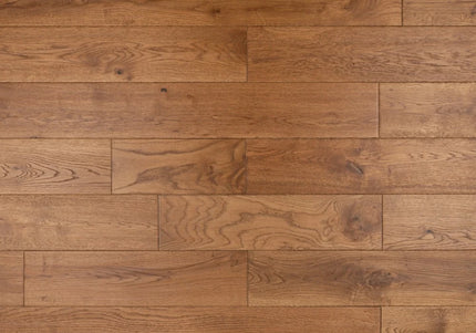 Golden Hand-scraped Distressed Solid Oak Flooring