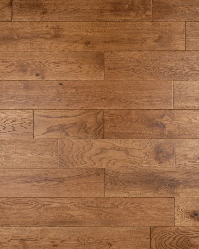 Golden Hand-scraped Distressed Solid Oak Flooring