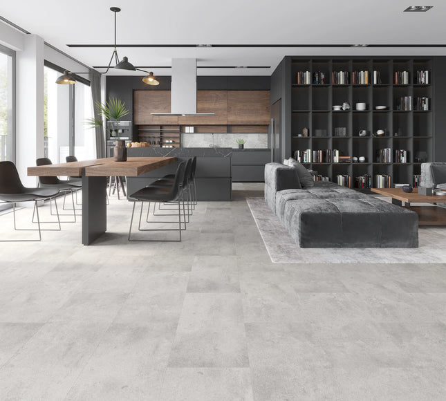 Marble White Luxury SPC Tile Effect Waterproof Flooring