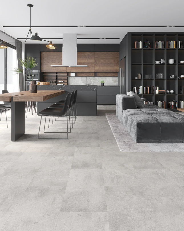 Marble White Luxury SPC Tile Effect Waterproof Flooring