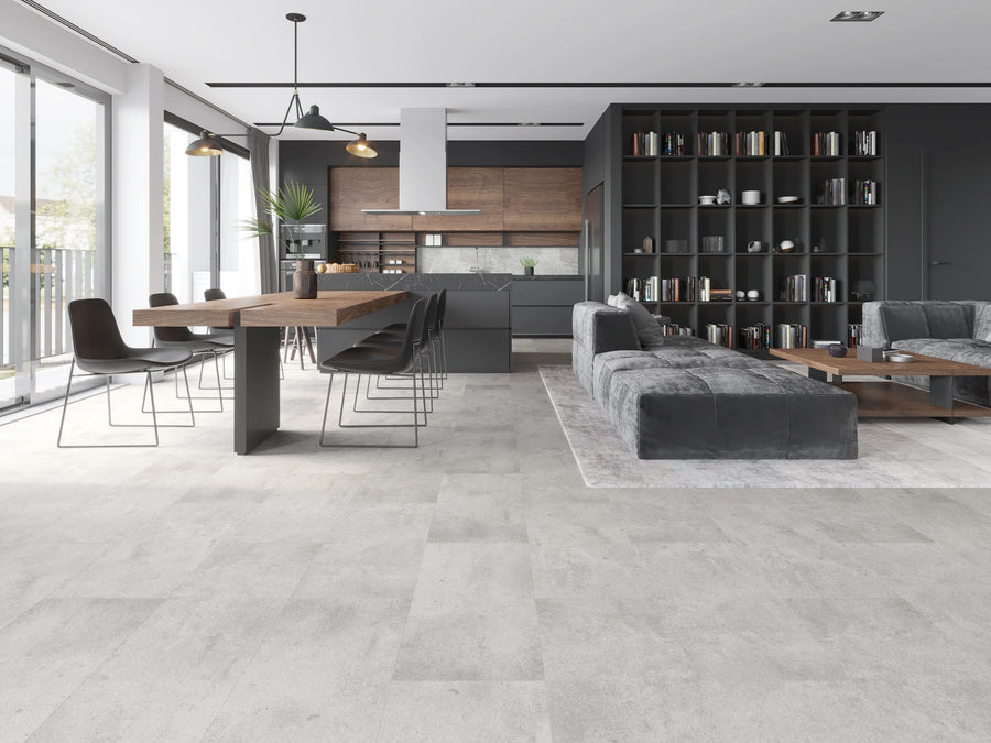 Marble White Luxury SPC Tile Effect Waterproof Flooring