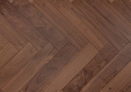Walnut UV Oiled Engineered Herringbone Flooring