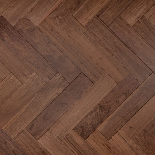 Walnut UV Oiled Engineered Herringbone Flooring