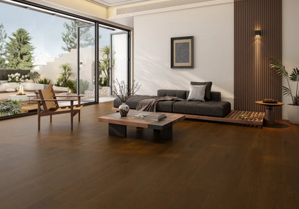 Hazelnut Brown Brushed & Oiled Engineered Oak Flooring