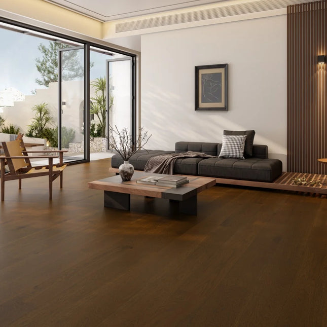 Hazelnut Brown Brushed & Oiled Engineered Oak Flooring