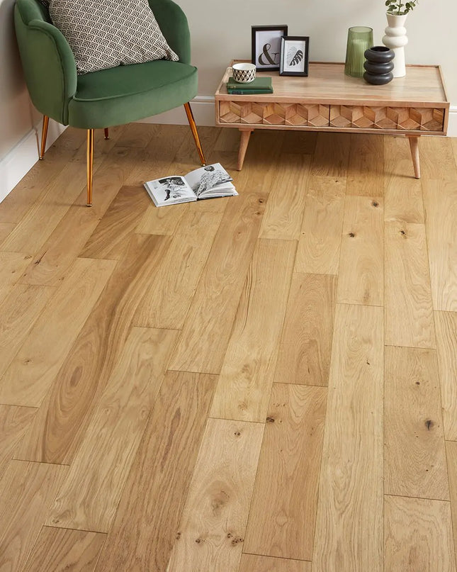 Natural Brushed Oiled 3-Ply Engineered Oak Flooring