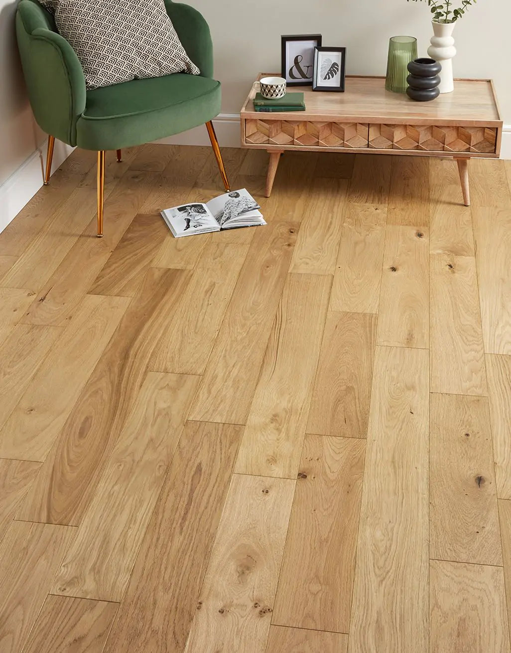 Natural Brushed Oiled 3-Ply Engineered Oak Flooring