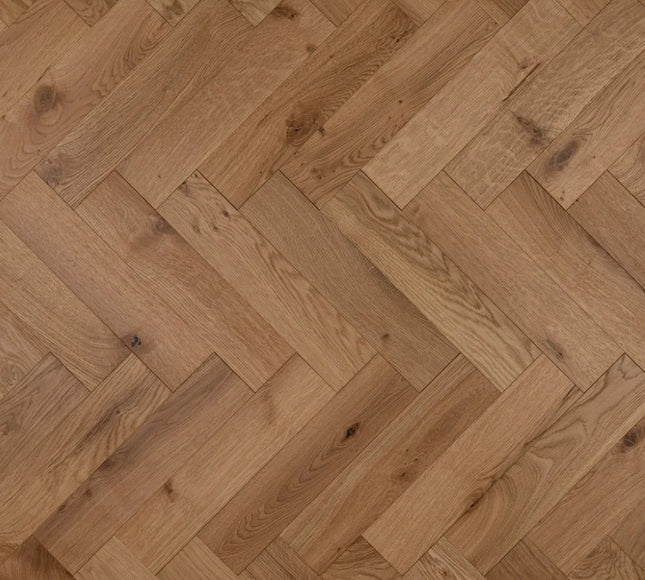 Natural Brushed UV Oiled Engineered Herringbone Flooring