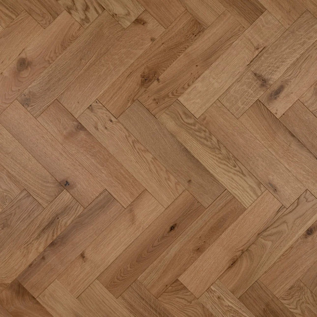 Natural Brushed UV Oiled Engineered Herringbone Flooring