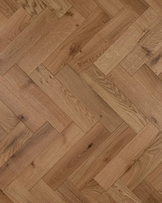 Natural Brushed UV Oiled Engineered Herringbone Flooring