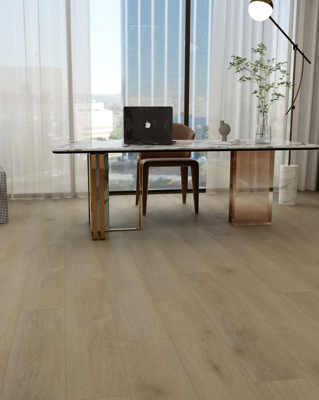Smoked White Waterproof Rigid Core SPC Flooring