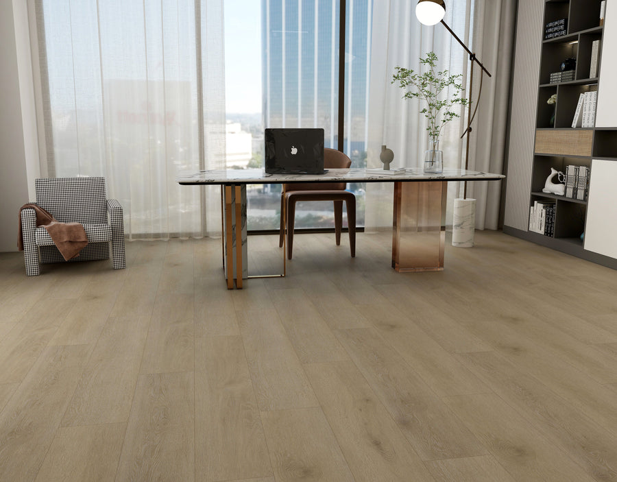 Smoked White Waterproof Rigid Core SPC Flooring