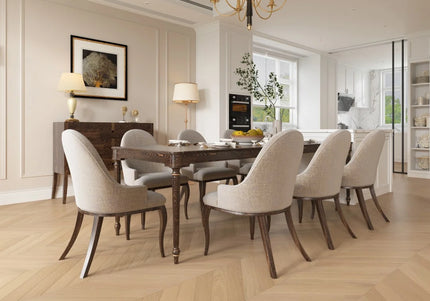 Prime AB Invisible Lacquered Engineered Chevron Oak Flooring