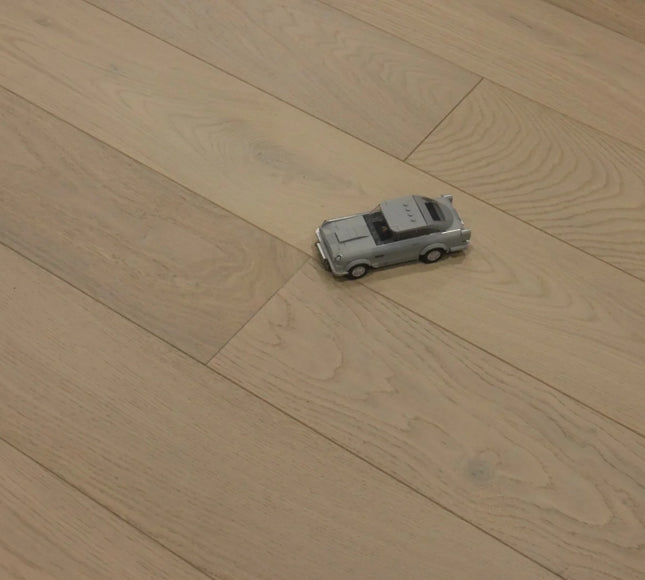 Brushed White UV Oiled Classic Grade Engineered Oak Flooring