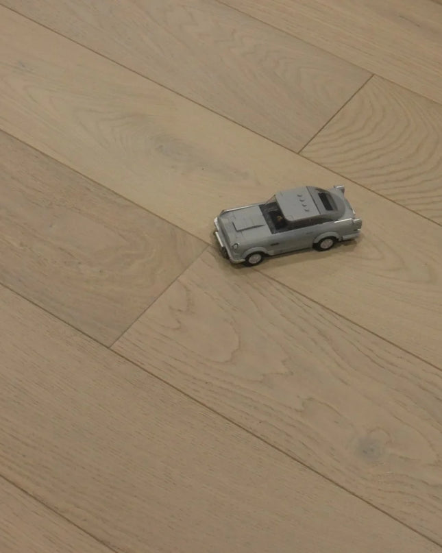 Brushed White UV Oiled Classic Grade Engineered Oak Flooring