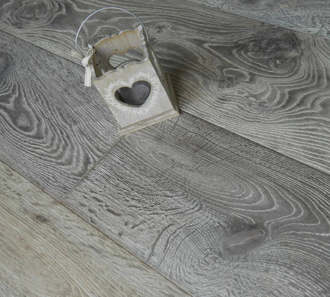 Distressed  Charcoal Grey Engineered Wood Flooring | Pukka Flooring
