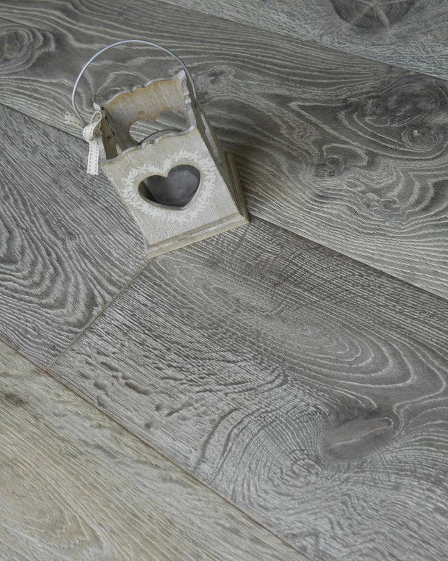 Distressed  Charcoal Grey Engineered Wood Flooring | Pukka Flooring