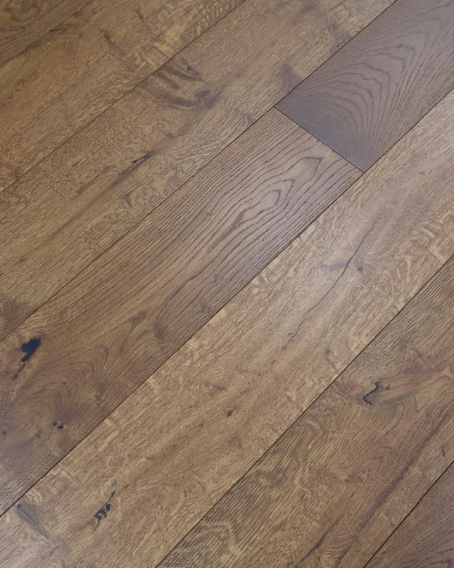 Scandi Smoked Brushed & Oiled Engineered Oak Flooring