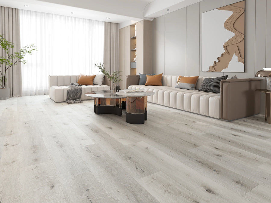 Arctic White Contemporary Luxury Vinyl Flooring