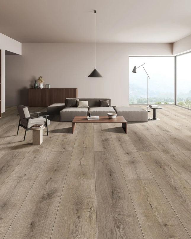 Contemporary Pebble Grey Laminate Flooring