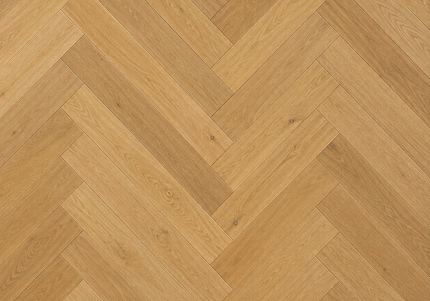 Natural Brushed Lacquered Engineered Herringbone Flooring