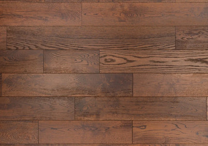 Whisky Oak Classic Grade Smoked Brushed Lacquered Engineered Oak Flooring