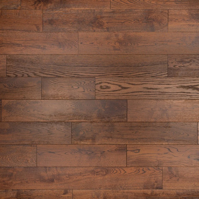 Whisky Oak Classic Grade Smoked Brushed Lacquered Engineered Oak Flooring