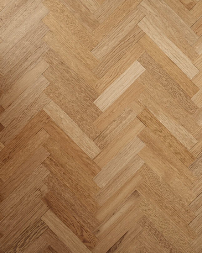 Smoked UV Oiled Engineered Herringbone Flooring