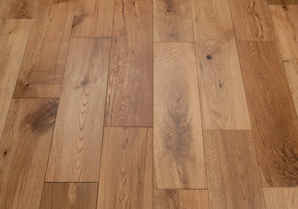 Rustic Brushed Oiled Wide Plank Oak Flooring