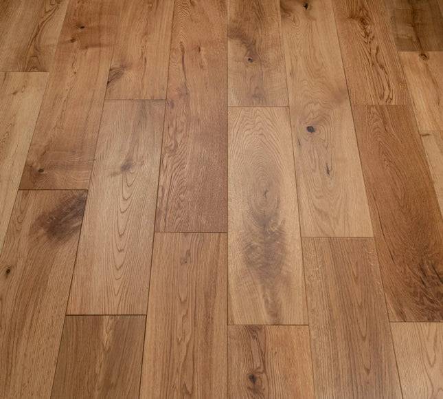 Rustic Brushed Oiled Wide Plank Oak Flooring