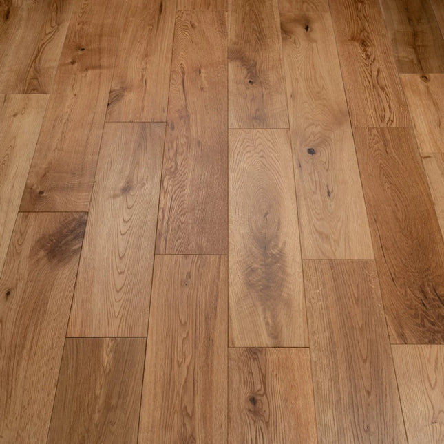 Rustic Brushed Oiled Wide Plank Oak Flooring