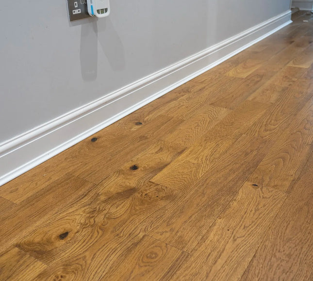 Golden Wheat Classic Grade Brushed Matt Lacquered Engineered Oak Flooring