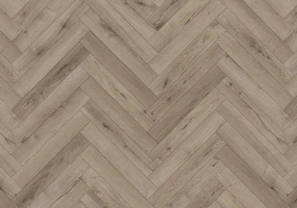 Contemporary Pebble Grey Herringbone Laminate Flooring
